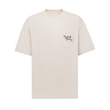 Psycho Bunny Desert Heavyweight Relaxed Pocket Fit Tee (Natural Linen) - Psycho Bunny