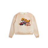 Diet Starts Monday French Terry Hell on Wheels Sweatshirt (Antique White) - Diet Starts Monday