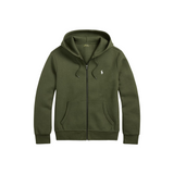 Polo Ralph Lauren Double Knit Full-Zip Hoodie (Alpine Heather) - Polo Ralph Lauren