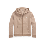 Polo Ralph Lauren Double Knit Full-Zip Hoodie (Beige Heather) - Polo Ralph Lauren