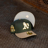 New Era Oakland Athletics 40th Anniversary Grey UV (Olive/Khaki) 59Fifty Fitted