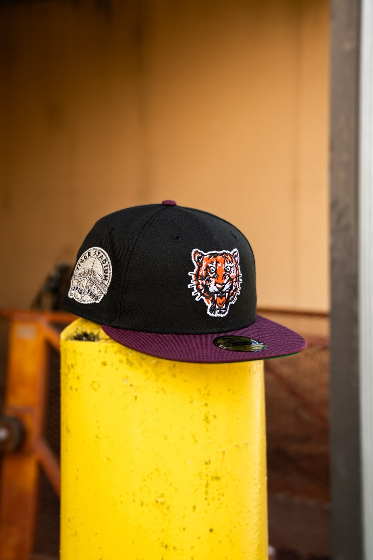 New Era Detroit Tigers Tiger Stadium Green UV (Black/Maroon) 59Fifty Fitted