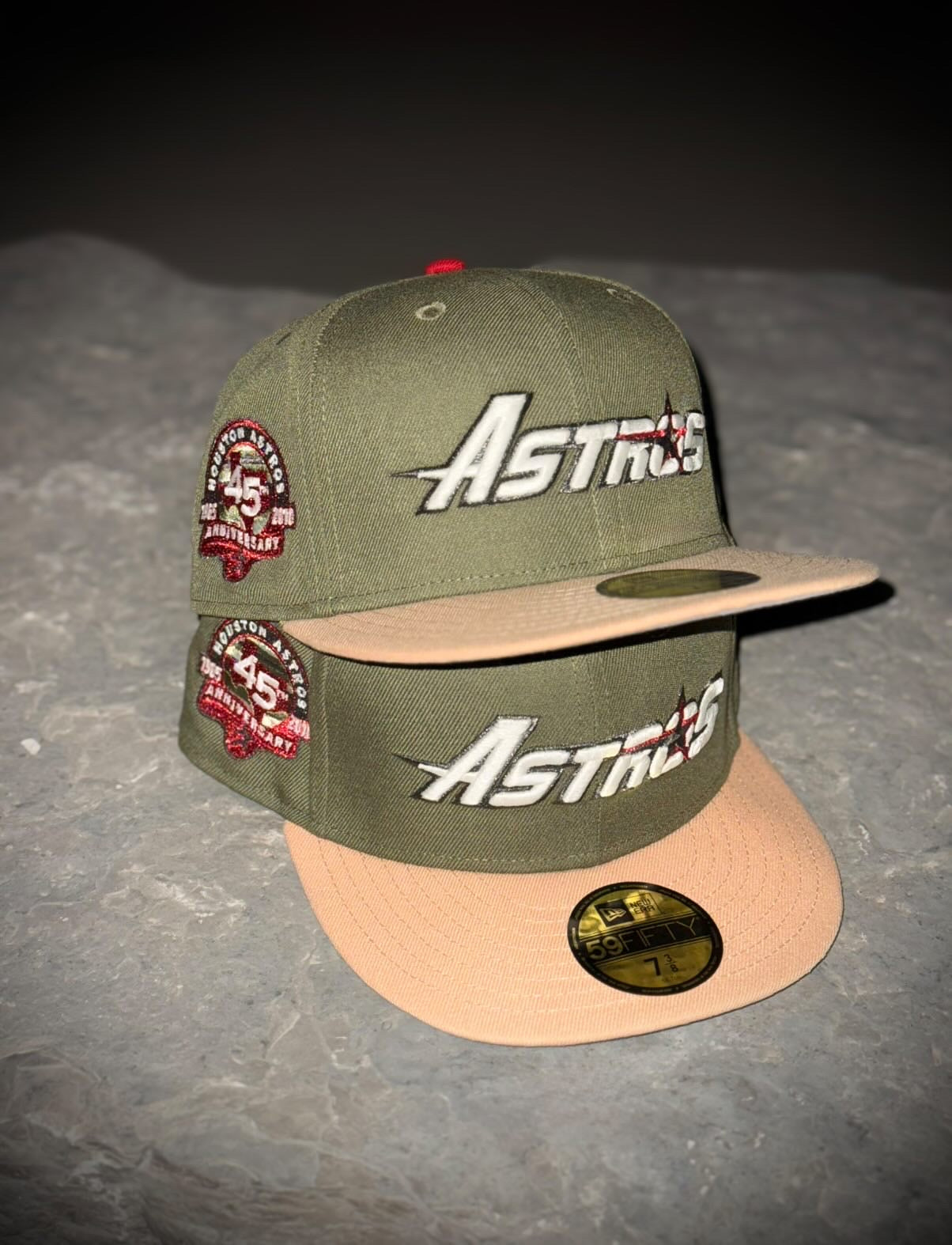 New Era Houston Astros 45th Anniversary Grey UV (Olive/Khaki) 59Fifty Fitted - New Era