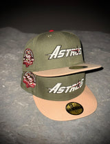 New Era Houston Astros 45th Anniversary Grey UV (Olive/Khaki) 59Fifty Fitted - New Era