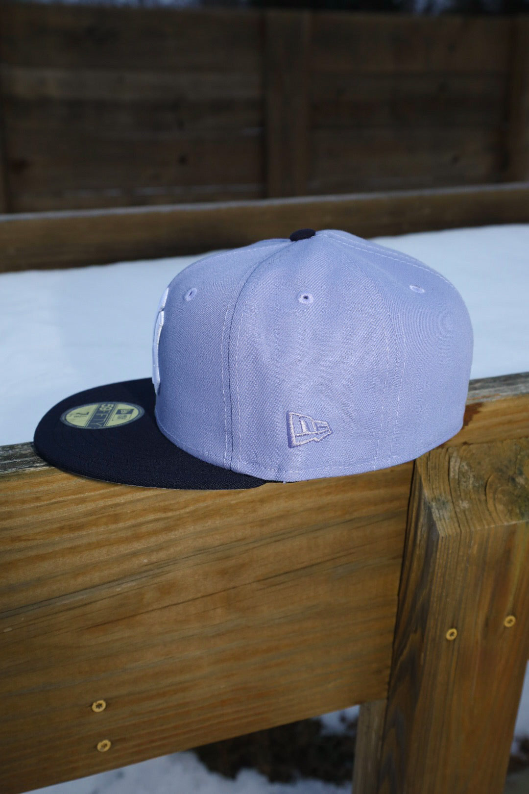 New Era New York Yankees 1962 World Series Side Patch Fitted (Lavender) - New Era