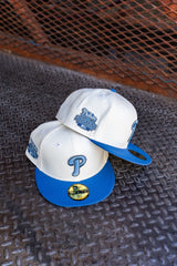 New Era Philadelphia Phillies 2008 World Series Champions Grey UV (Off White/Indigo) 59Fifty Fitted - New Era