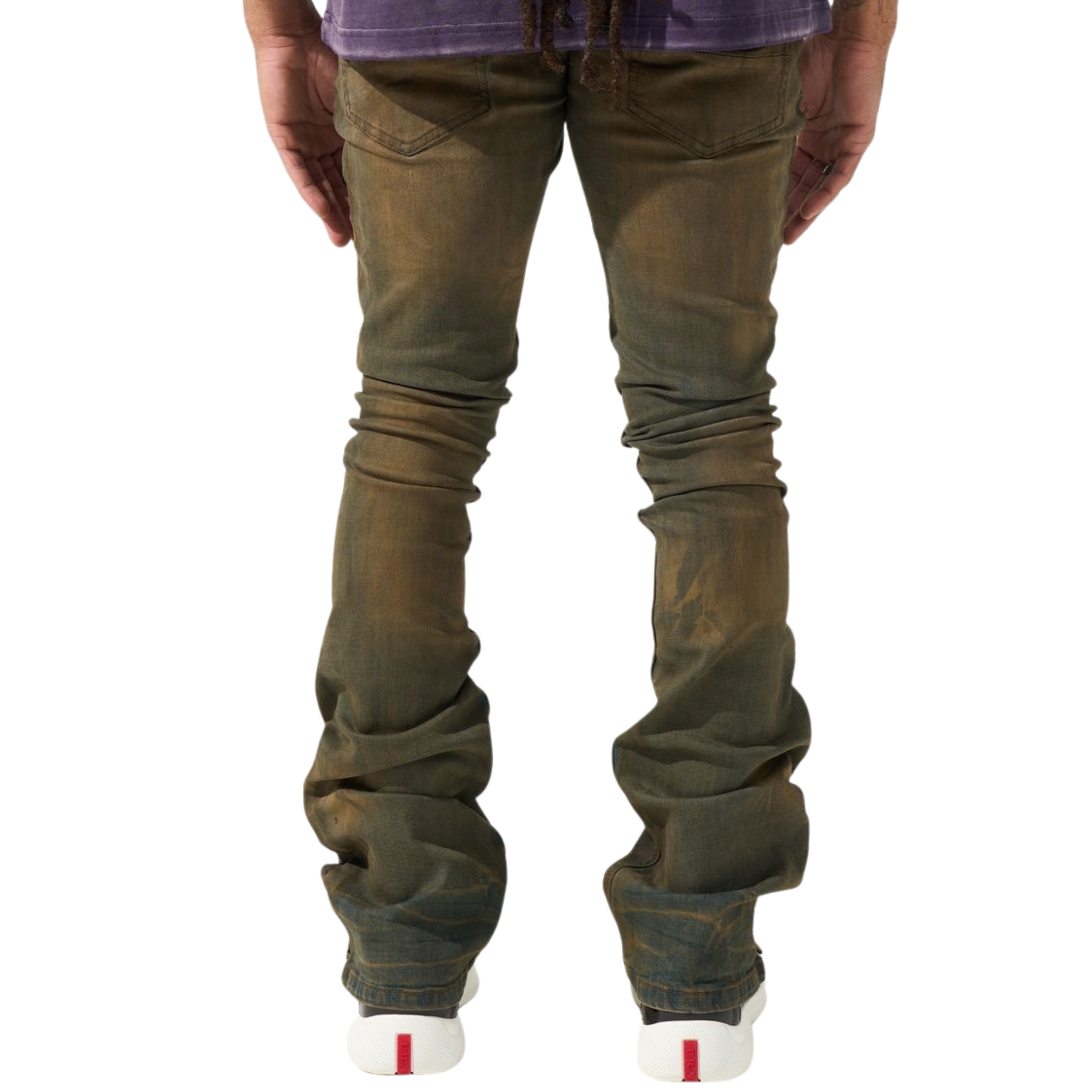 Serenede "OUD" Stacked Jeans (OUDWOOD) - Serenede