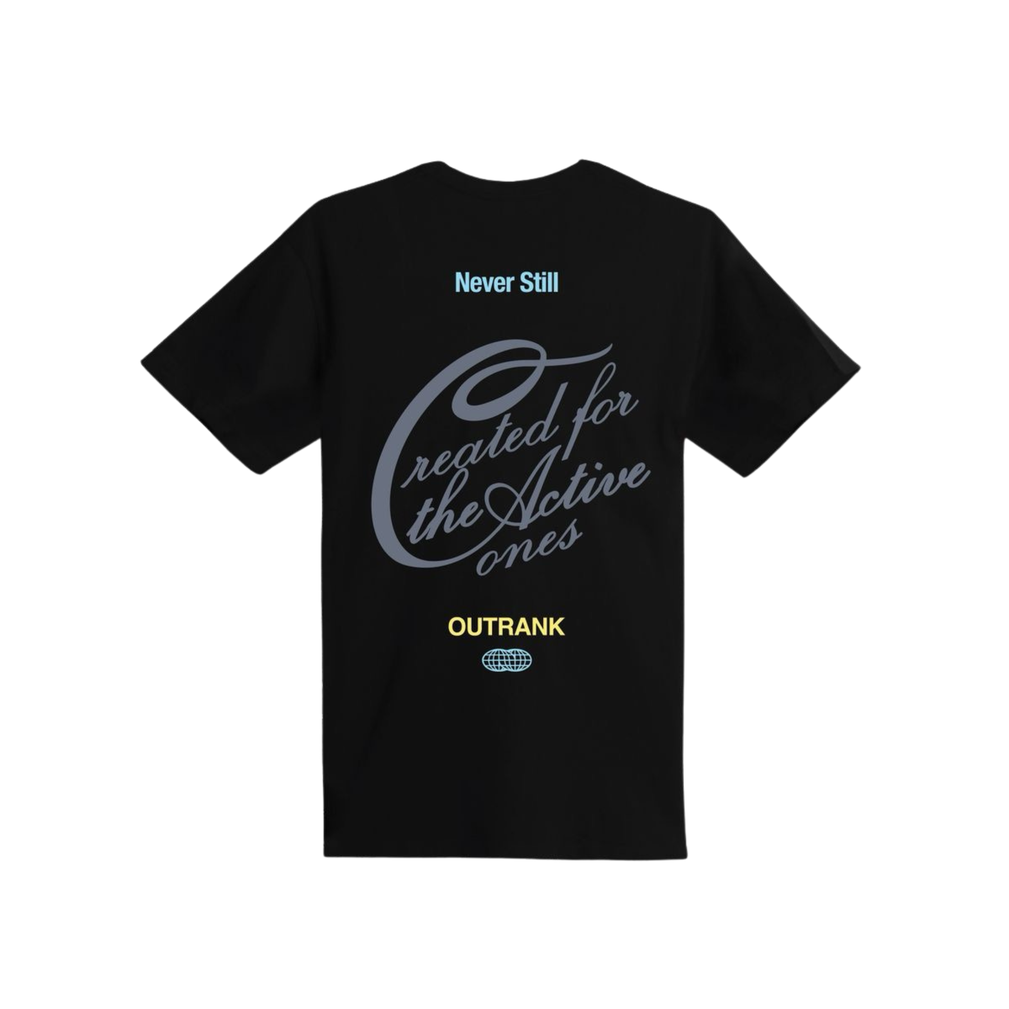 Outrank "Active Ones Only" T-shirt (Black) - Outrank