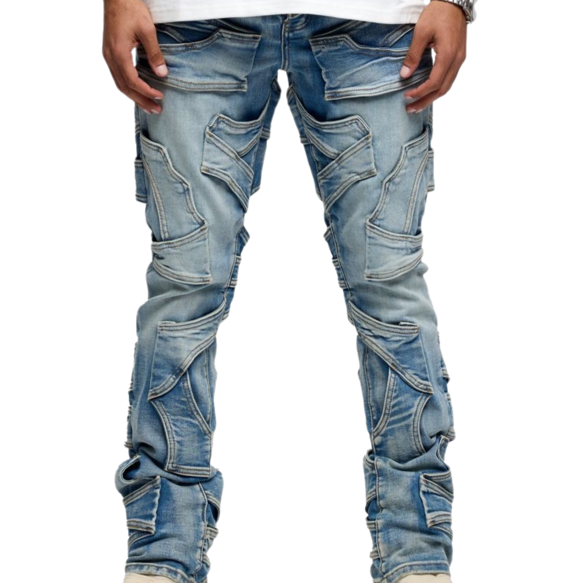 VALABASAS "Pumped" Stacked (Light Blue Wash) - VALABASAS