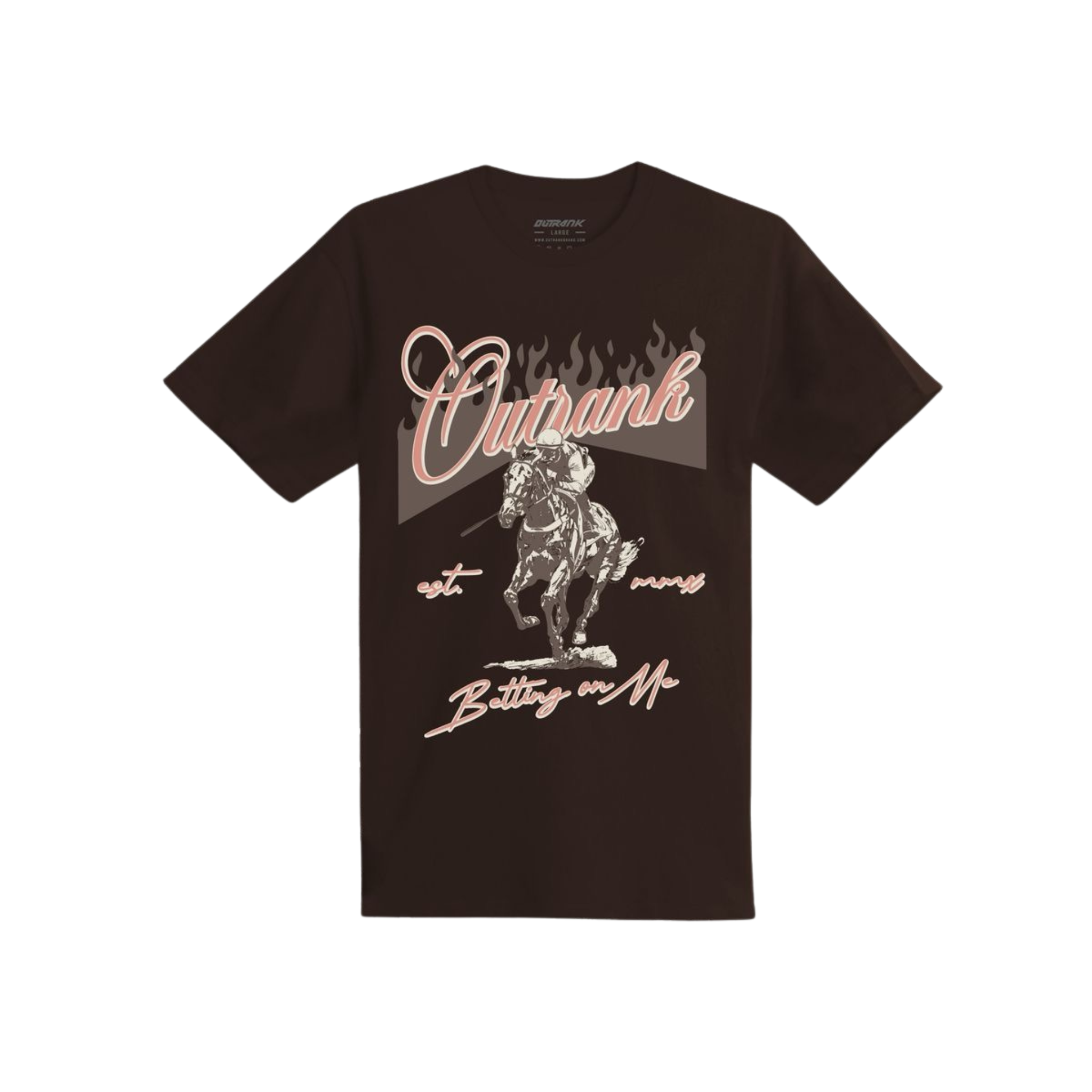 Outrank "Betting On Me" T-shirt (Dark Chocolate) - Outrank