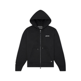 Paper Planes Oversized Script Weld Zip Up Hoodie (Black) - Paper Plane