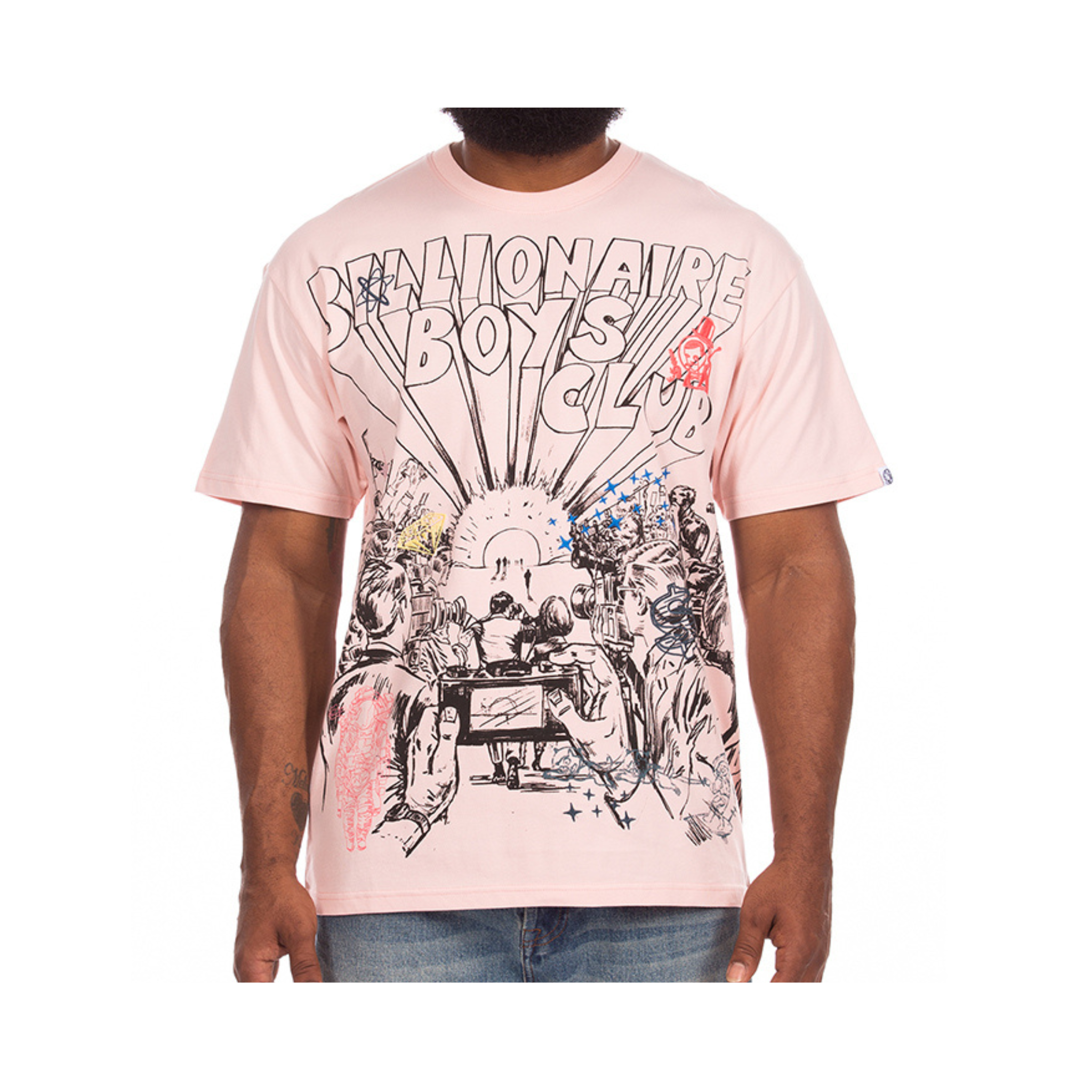 Billionaire Boys Club "Paparazzi" SS Knit (Strawberry Cream)