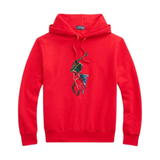 Polo Ralph Lauren The RL Fleece Plaid-Pony Hoodie (Red) - Polo Ralph Lauren