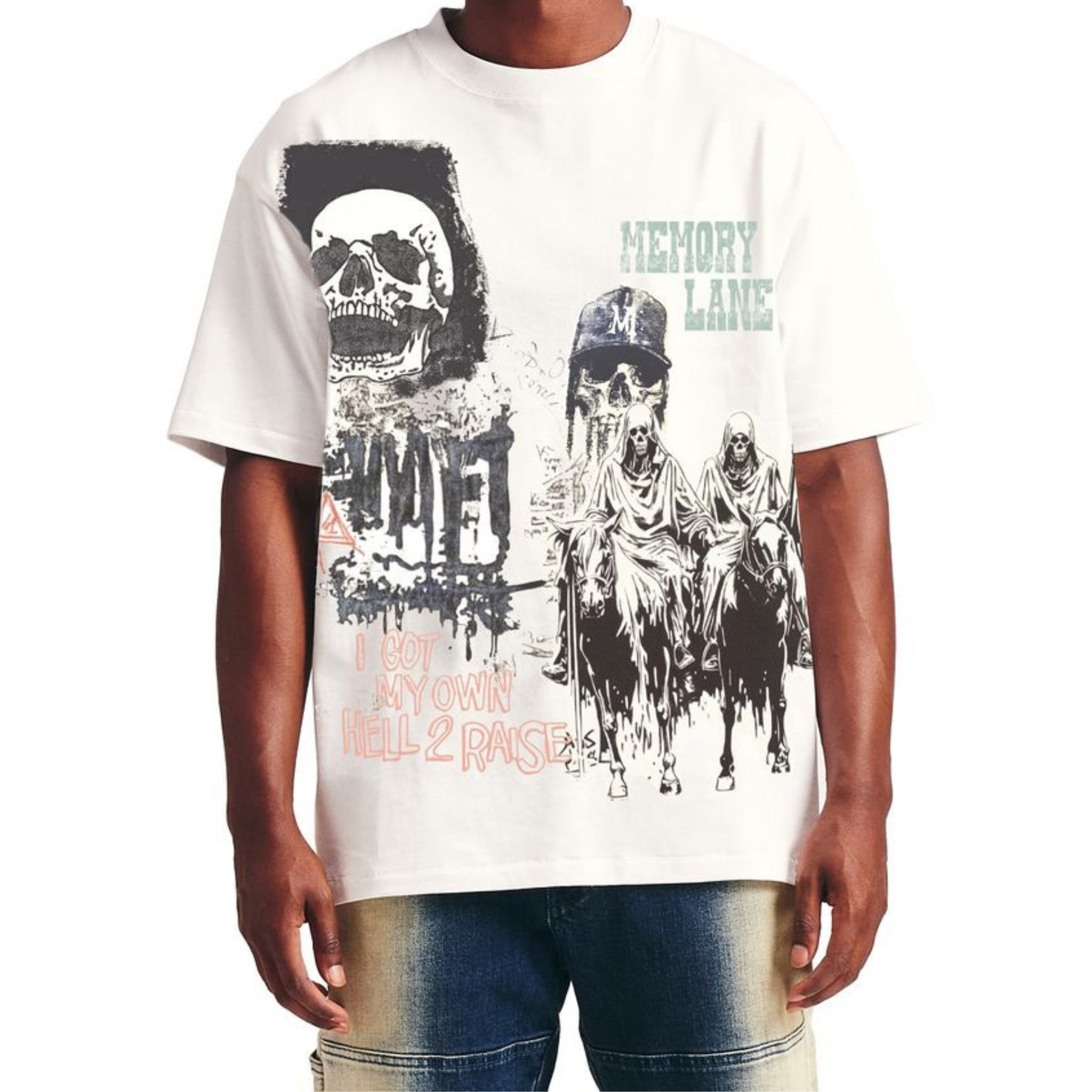 Memory Lane "REAPER DOODLE" (Off White) - Memory Lane