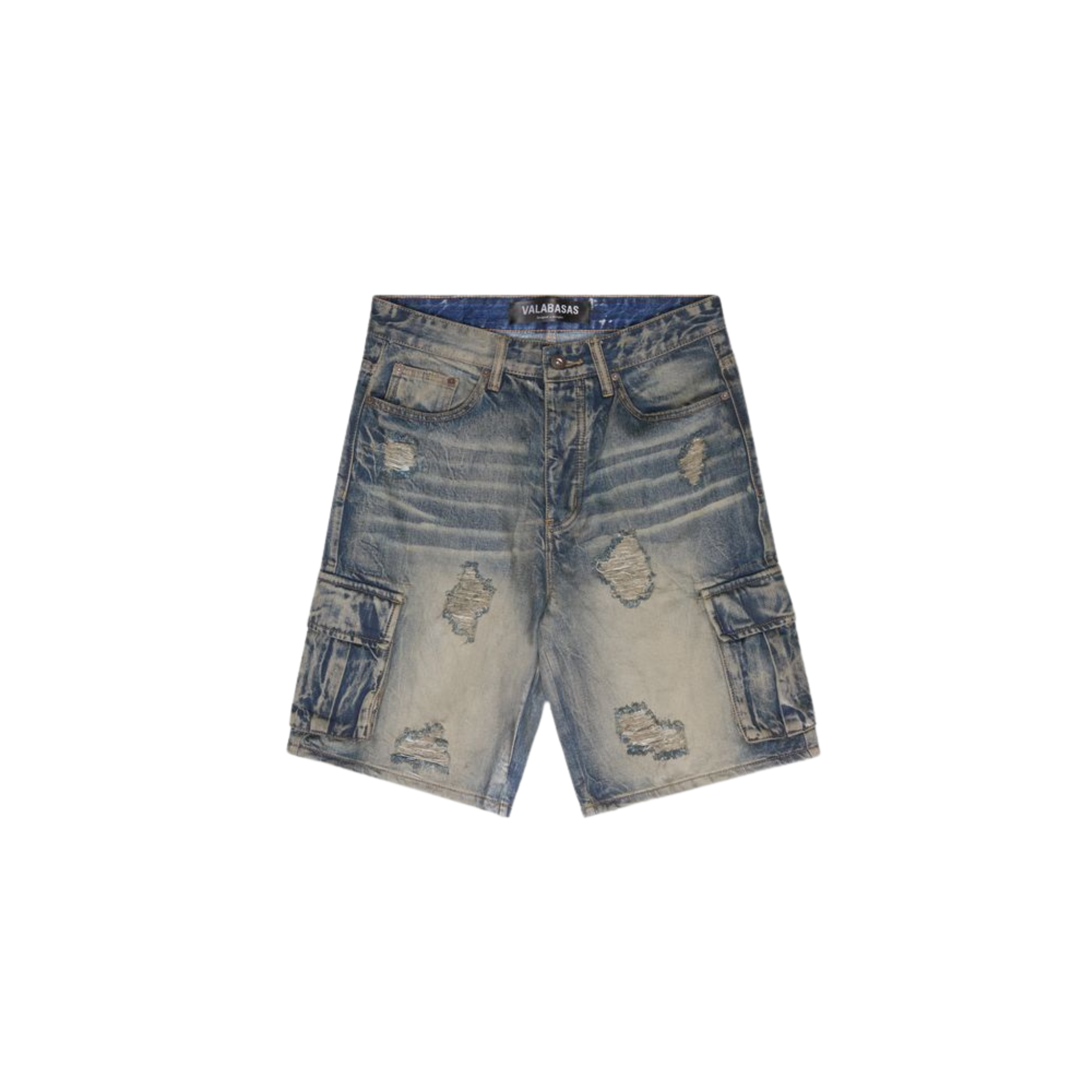 Valabasas "Cutlass" Denim Cargo Shorts (Dirty Blue)