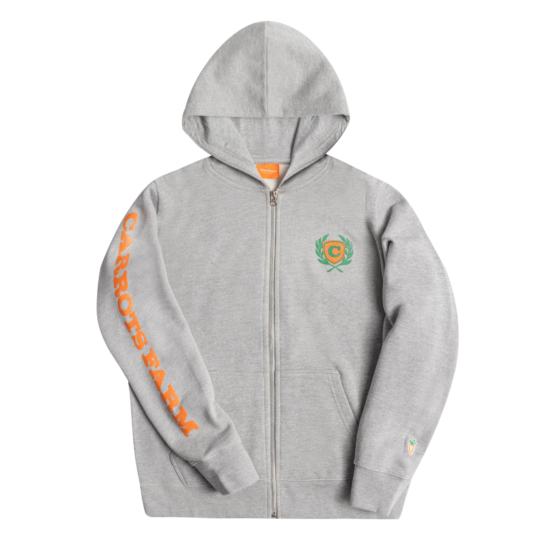 Carrots Farm Zip-Up Sweatshirt (Heather) - Anwar Carrots