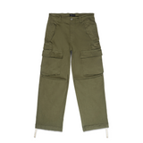 Purple Brand P527 Double Pocket Green Cargos (P527-DPWM124) - PURPLE BRAND