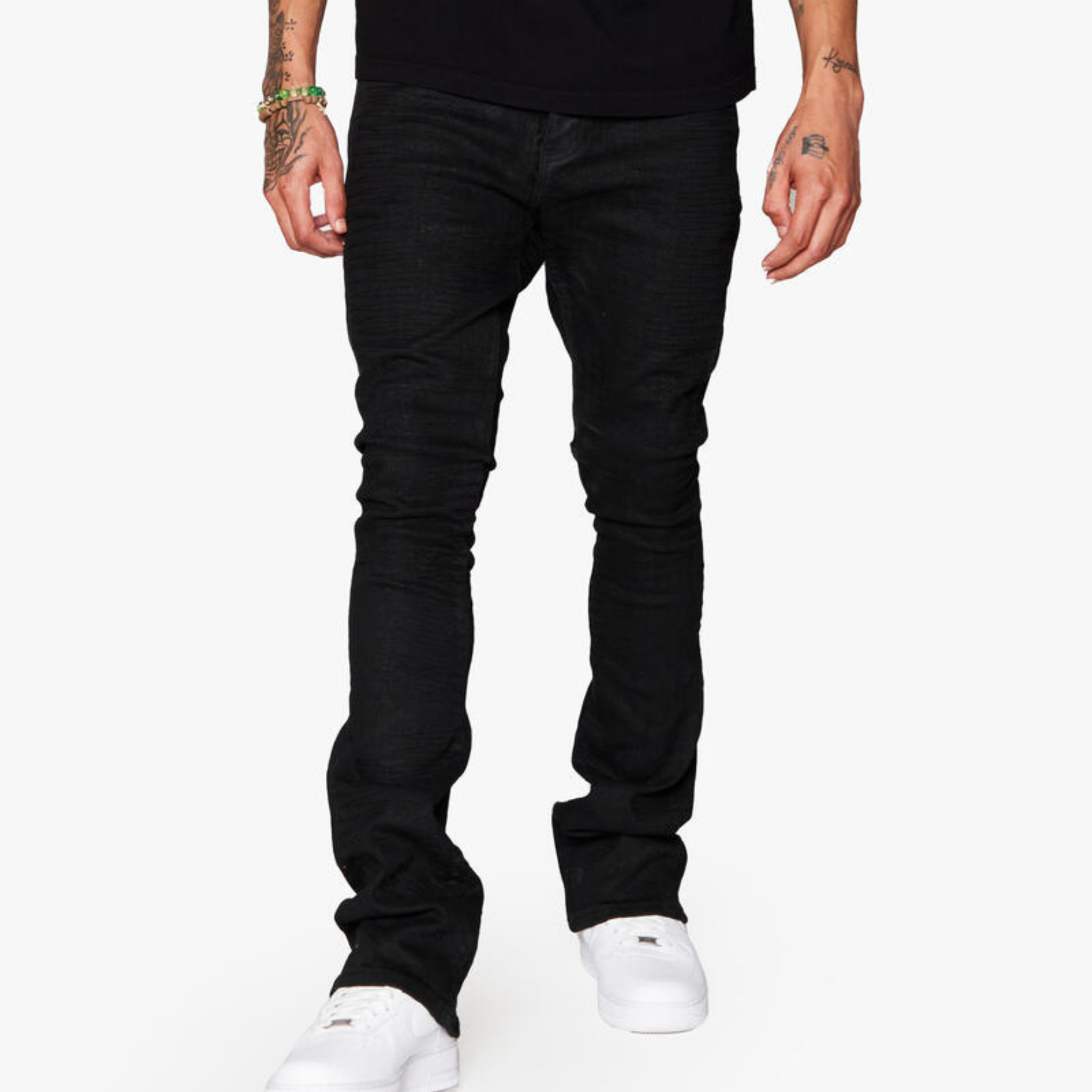 Valabasas Enigma Stacked Denim (Black) - VLBS5049 - VALABASAS