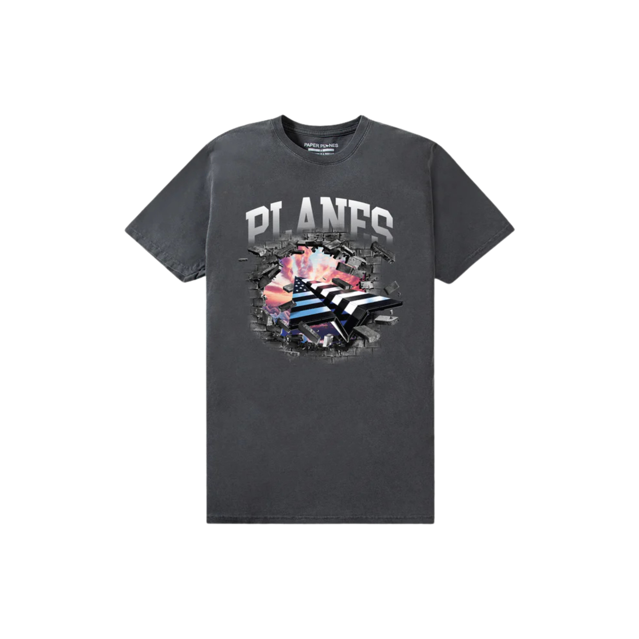 Paper Planes 'Break Through' Tee (Washed Black)