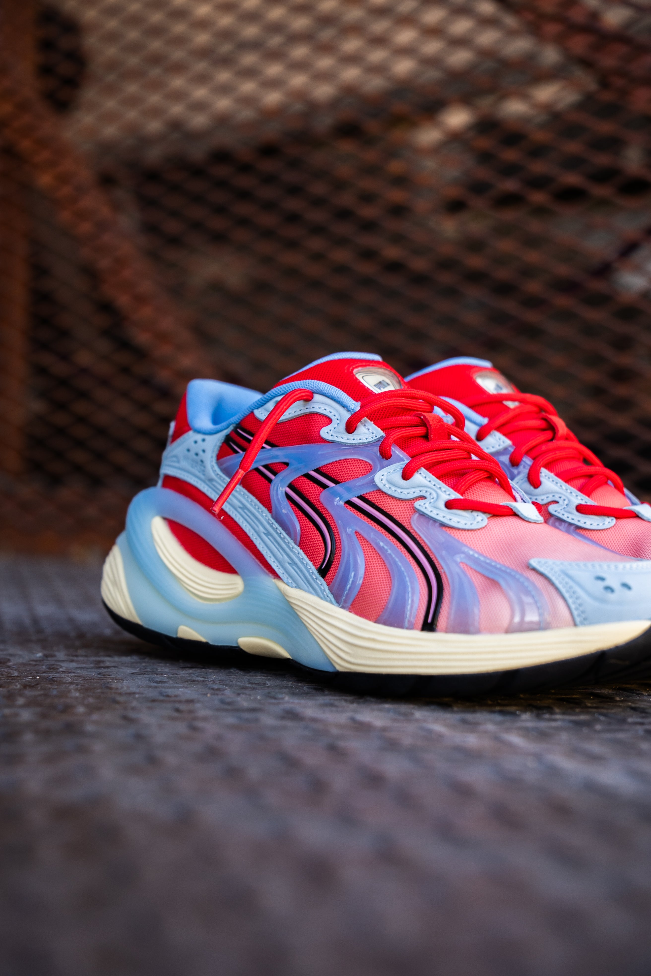Mens Puma Inverse Unfiltered (Creamy Vanilla/For All Time Red/Light Blue) - Puma