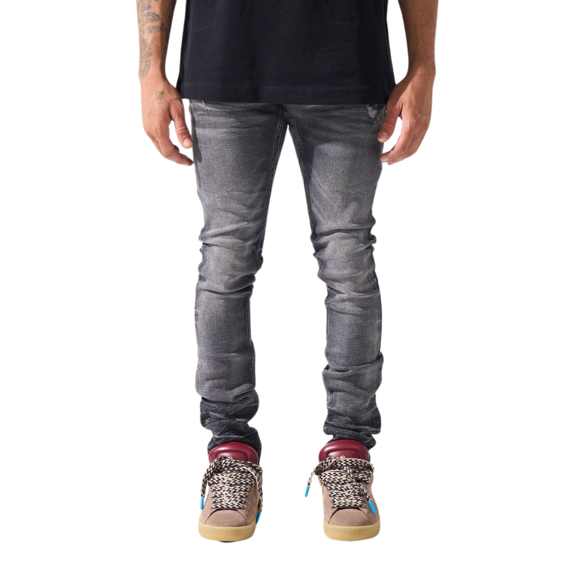 Serenede "Fume" Jeans (Faded Black Smoke Wash)