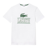 Lacoste Unisex Regular Fit Heavy Cotton Jersey T-Shirt (White) - Lacoste