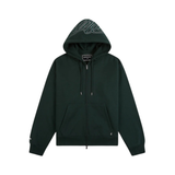 Paper Planes Cursive Zip Hoodie (Dark Green) - Paper Plane