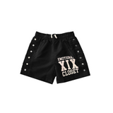 Mixed Emotion "Backyard" Nylon Shorts (Black)