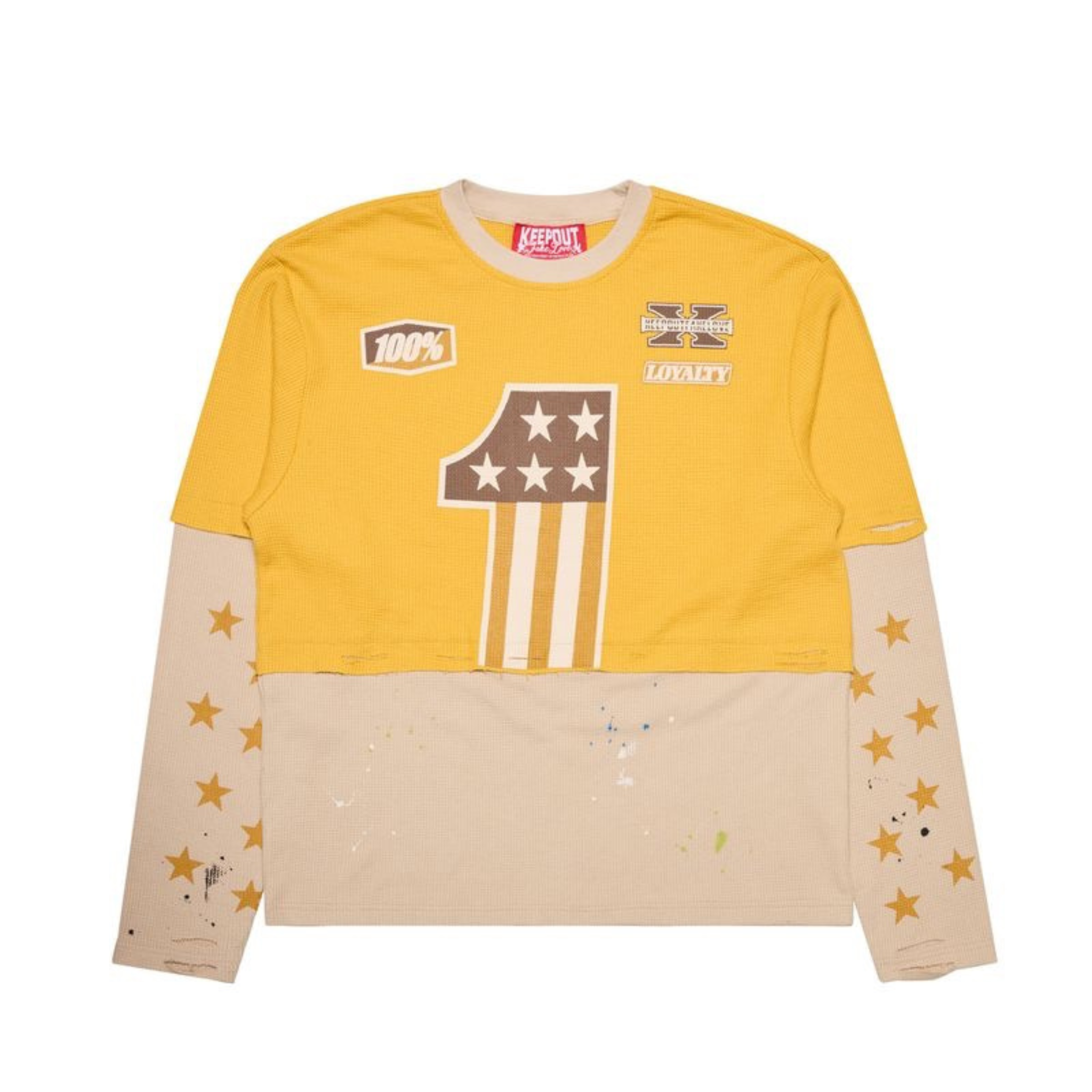 KOFL "100% LOYALTY" (Butter)  LS Tee