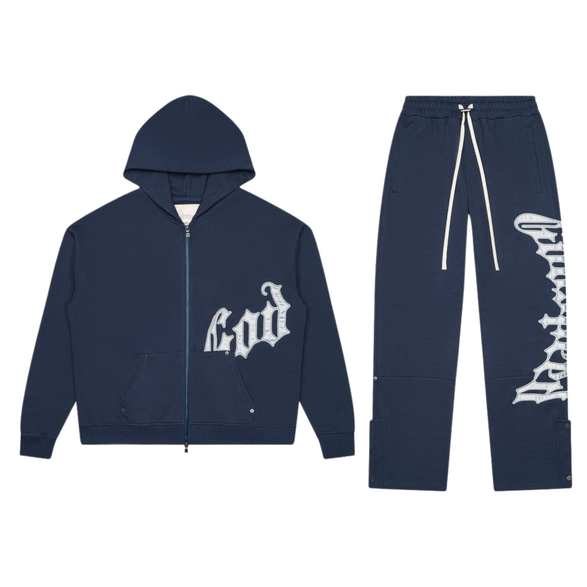 Godspeed OG Logo Sweatsuit V2 (Navy/Silver) BOOM - Godspeed