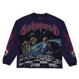 Godspeed "Checkmate" LS T-Shirt (Navy) - Godspeed