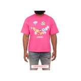 Billionaire Boys Club Smile SS Knit CROPPED FIT (Carmine Rose) - Billionaire Boys Club
