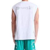Memory Lane "Loaded Dice" Sleeveless Tee (White)
