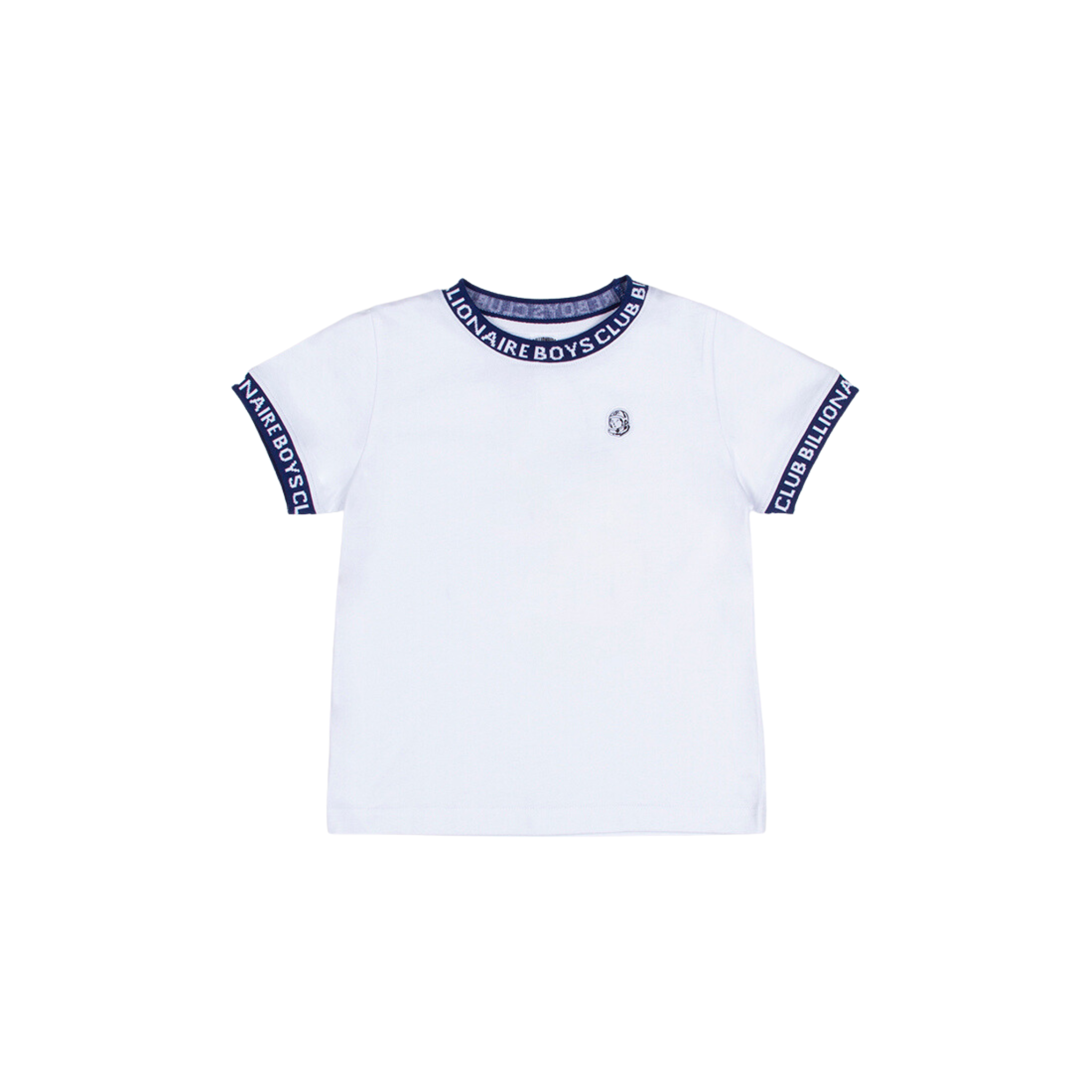 Kids Billionaire Boys Club Signature SS Knit (White) - Billionaire Boys Club