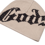 Godspeed OG Logo Studded Beanie (Tan/Black)