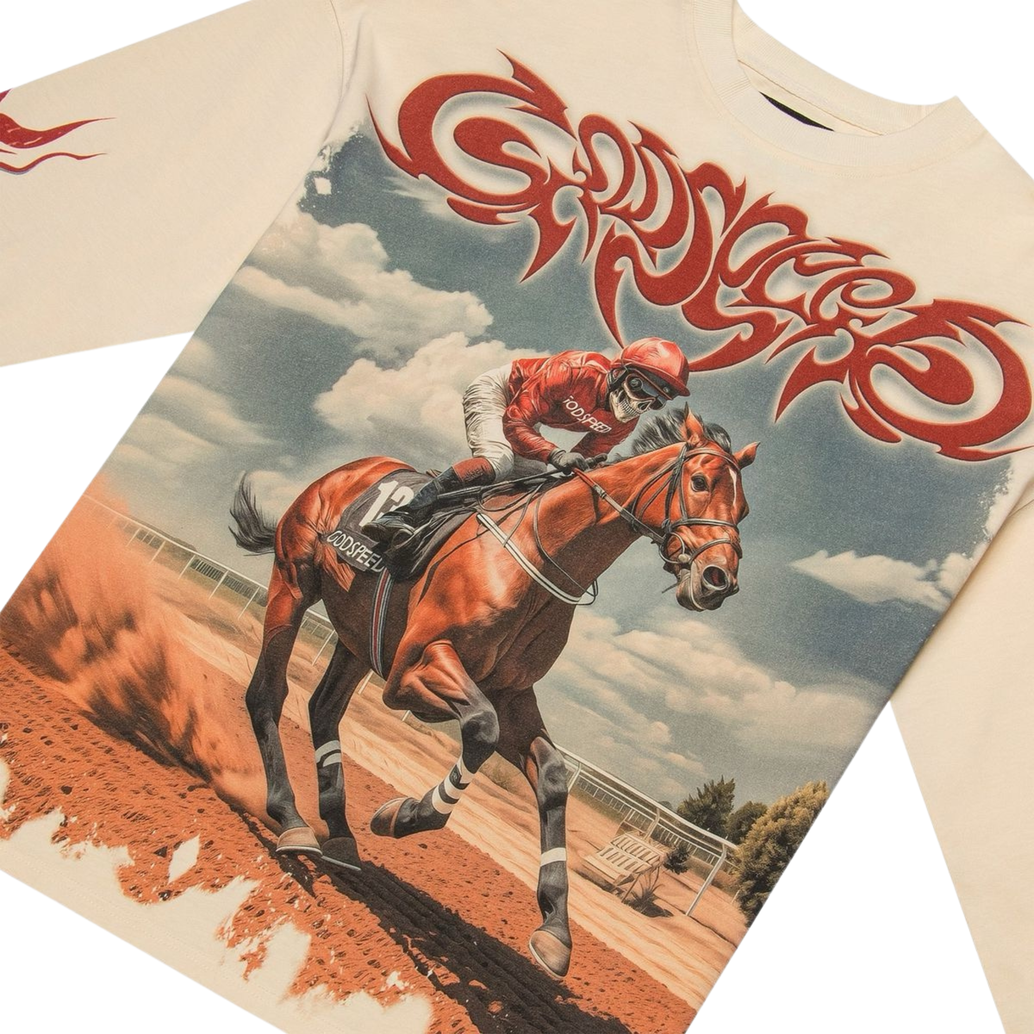 Godspeed "Thoroughbred" LS Tee (Bone) - Godspeed