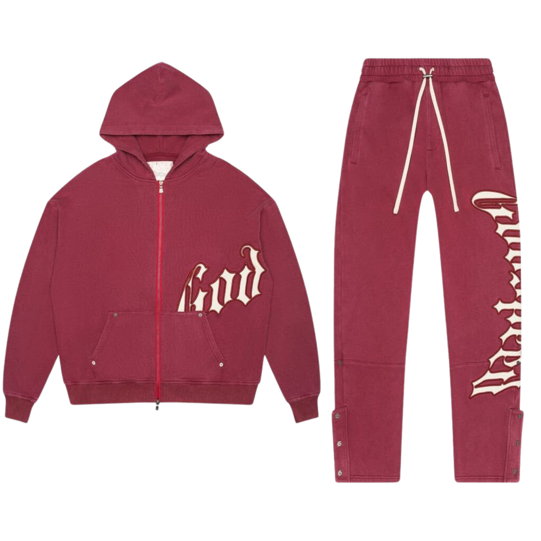 Godspeed OG Logo Sweatsuit V2 (Burgundy) - Godspeed