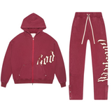 Godspeed OG Logo Sweatsuit V2 (Burgundy) - Godspeed
