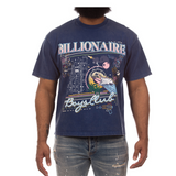 Billionaire Boys "To The Moon" SS (Cropped Fit) (Navy) - Billionaire Boys Club