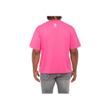 Billionaire Boys Club Smile SS Knit CROPPED FIT (Carmine Rose) - Billionaire Boys Club