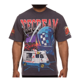 Icecream "Racing" Knit Oversized Tee (Charcoal) - Ice Cream