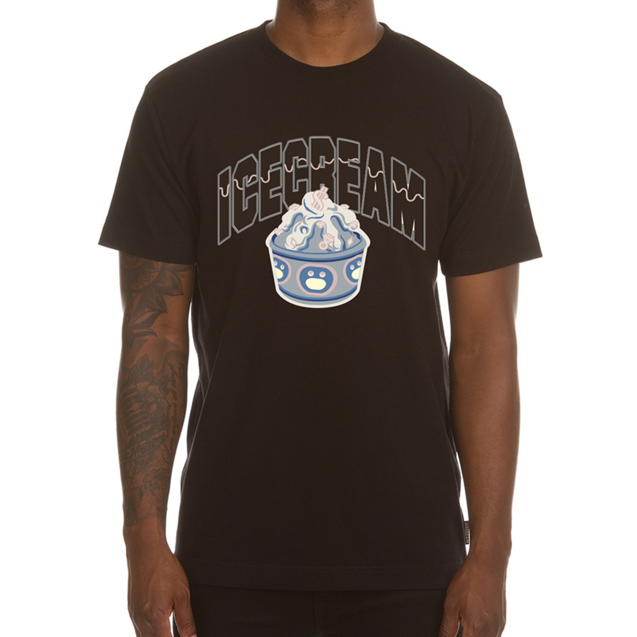 Ice Cream Toppings SS Tee (Black) - Ice Cream