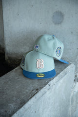 New Era Birmingham Barons Southern League Grey UV 59Fifty Fitted (Everest Green/Indigo) - New Era