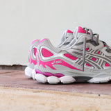 Mens Asics Gel-NYC (Pink Glo/Concrete)