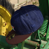 New Era Houston Astros 2017 World Series Side Patch Fitted (Denim) - New Era