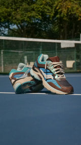 Mens Saucony x FootPatrol ProGrid Omni 9 (Blue/Brown) - VIP Saucony