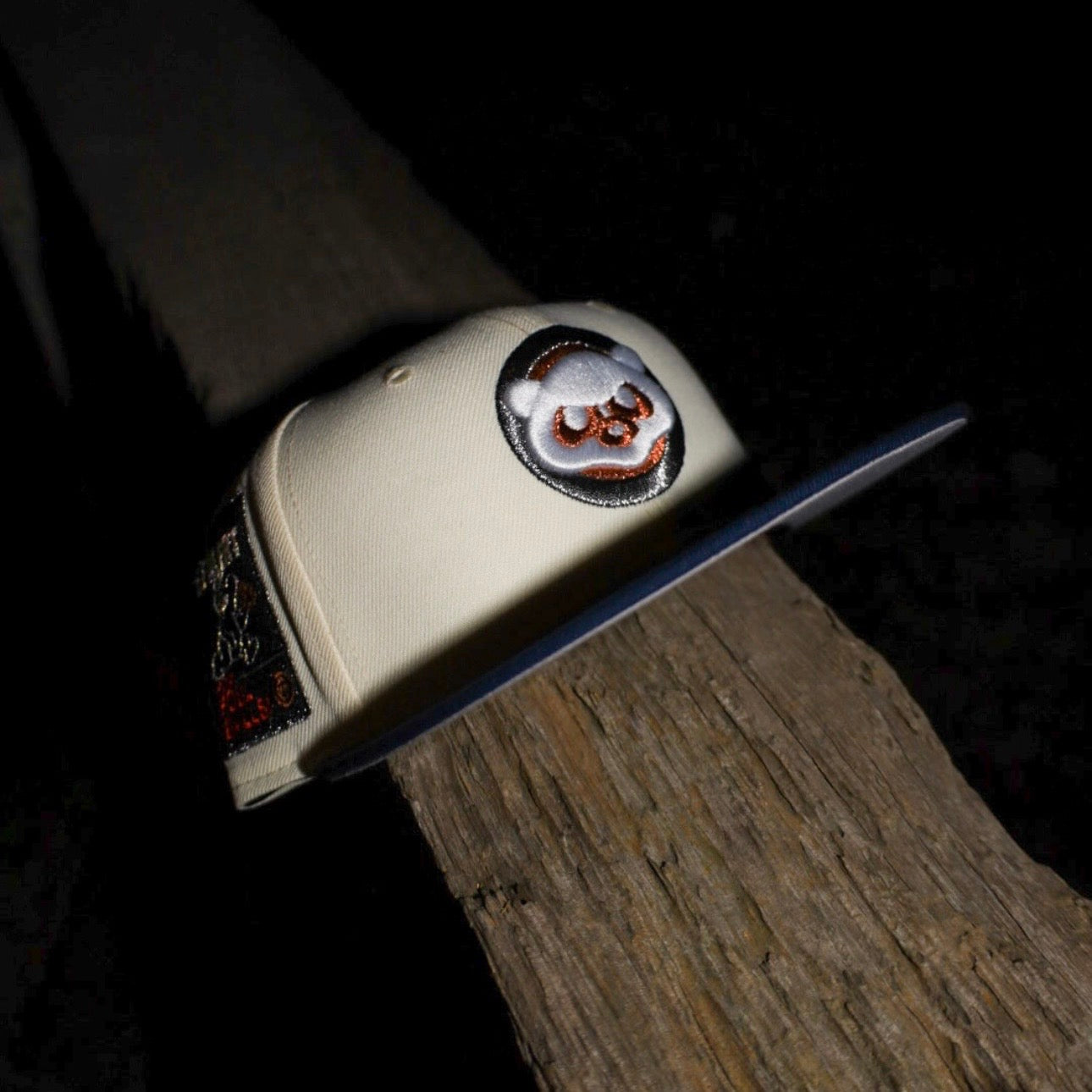 New Era Chicago Cubs Be Alert Side Patch Fitted (Off White/Navy) - New Era