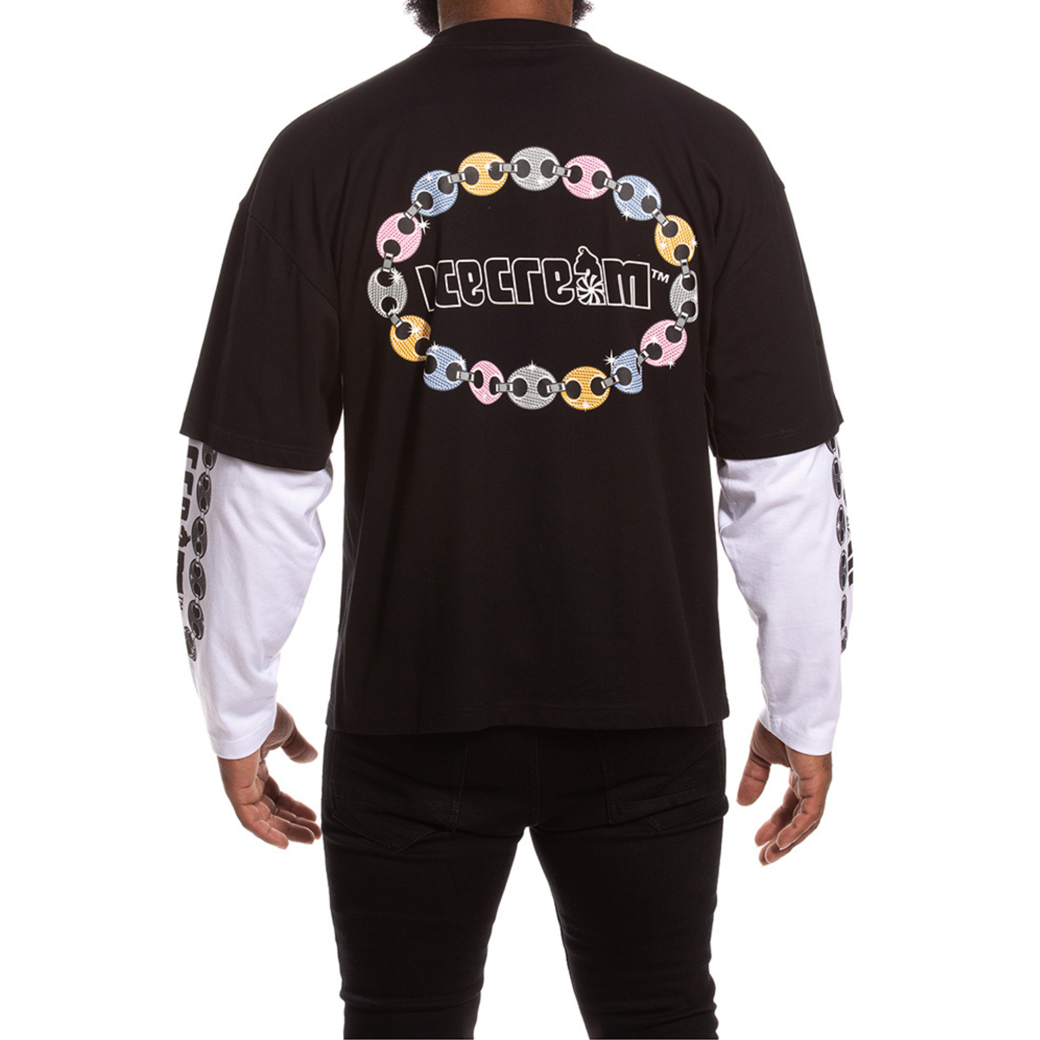 Icecream "Jupiter" LS Tee (Boxy Fit)-(Black) - Ice Cream