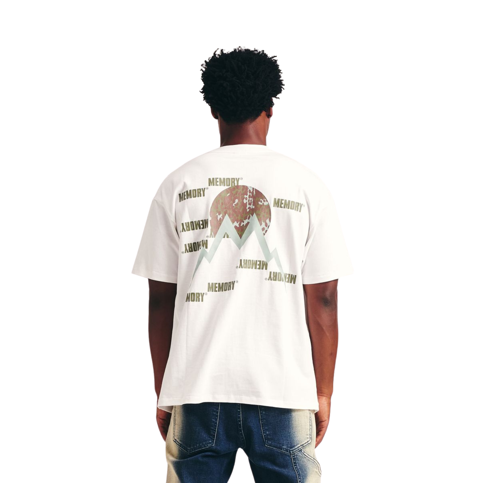 Memory Lane Scatter Logo Tee (White) - Memory Lane