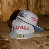 New Era Colorado Rockies 25th Anniversary Side Patch Fitted (Grey) - New Era